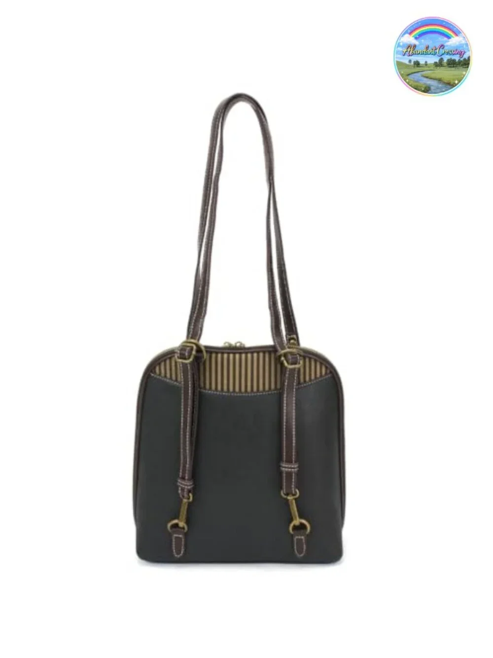 Convertible Backpack Purse Faux Leather Adjustable Strap Cute Horse Design